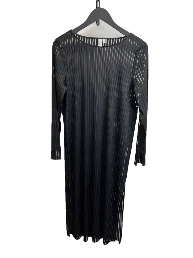PARIS ATELIER & OTHER STORIES Black Striped Transparent Dress Size EUR 38 - Spitalfields Crypt Trust