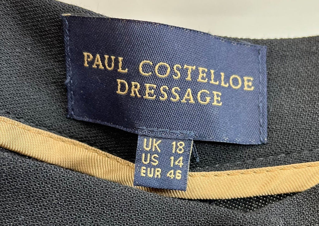 PAUL COSTELLOE DRESSAGE Black Wide Leg Trousers Size UK 18 - Spitalfields Crypt Trust