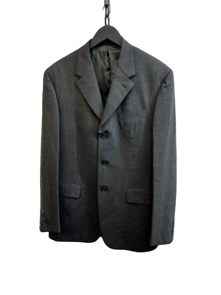 Prada Charcoal Single Breasted Blazer Jacket Size 50 Regular - Spitalfields Crypt Trust