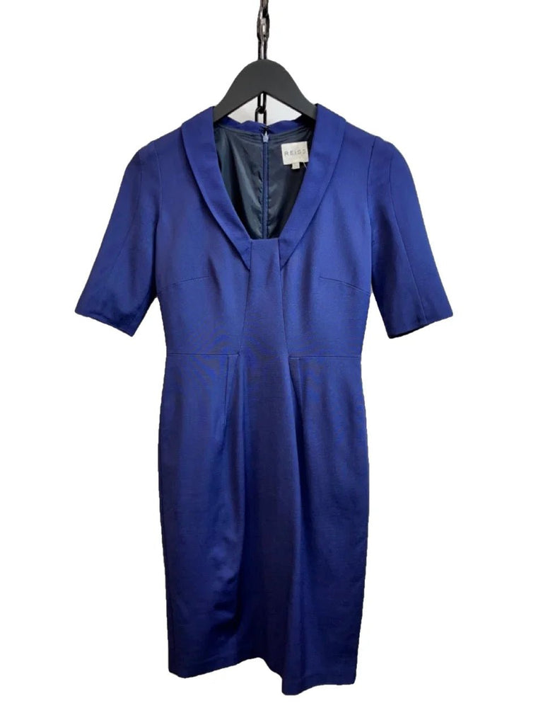 REISS Navy Angel Dress Size UK 6 - Spitalfields Crypt Trust