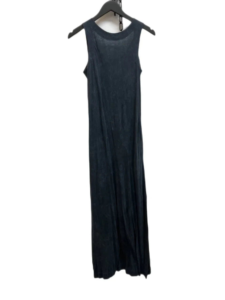 Theyskens' Theory Black Chiwa Sleeveless Fringed Maxi Dress Size P - Spitalfields Crypt Trust