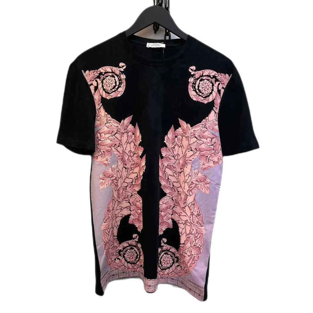 Versace Collection Black, Pink Printed T-Shirt Size S - Spitalfields Crypt Trust