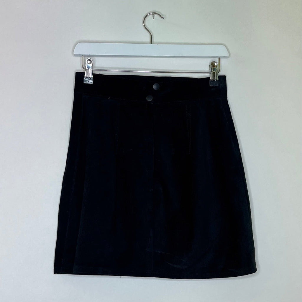 Vintage Danier Black Suede Mini Skirt - Spitalfields Crypt Trust