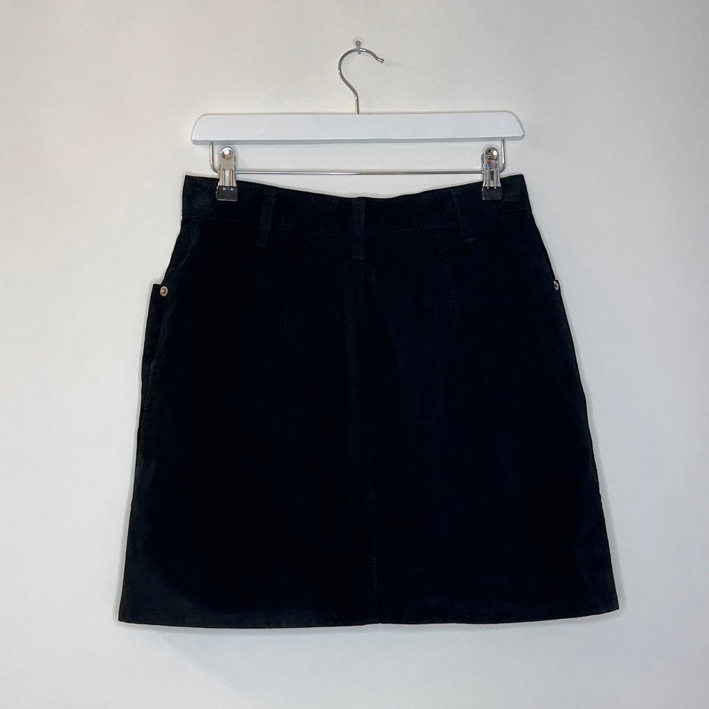Vintage Skotts Suede Button Up Mini Skirt - Spitalfields Crypt Trust