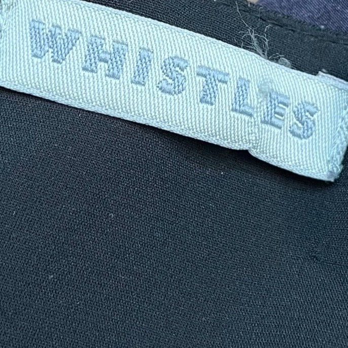 Whistles Black, Purple V Neck Sleeveless Dress Size UK 8 - Spitalfields Crypt Trust