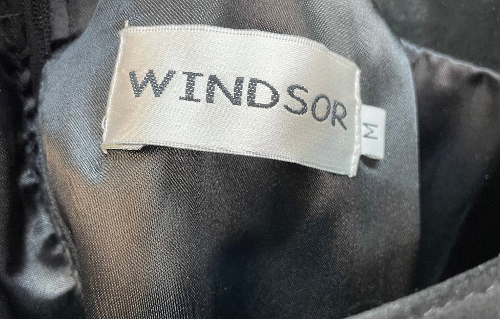 WINDSOR Black Suede Skirt Size M - Spitalfields Crypt Trust