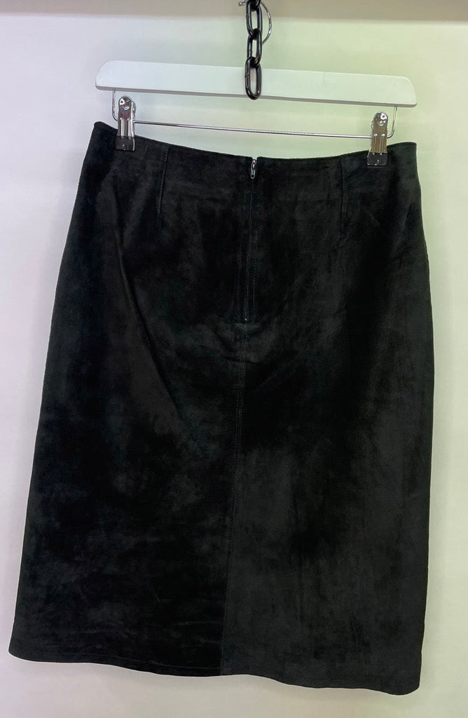 WINDSOR Black Suede Skirt Size M - Spitalfields Crypt Trust